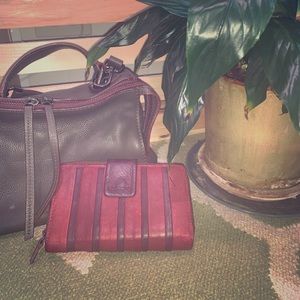 Abbacino Burgundy Leather Wallet